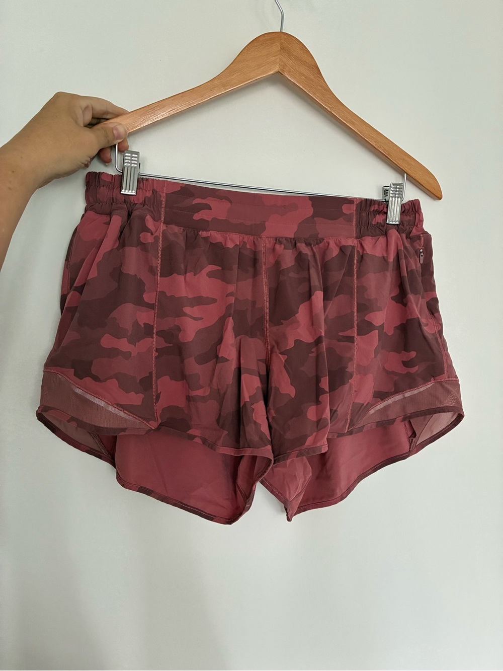 Lululemon Women’s Pink Camo Running Shorts